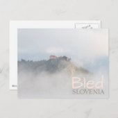 Carte Postale Château de chaume entouré de nuages (Devant / Derrière)