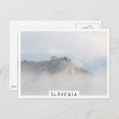 Carte Postale Château de chaume entouré de nuages (Devant / Derrière)