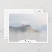 Carte Postale Château de chaume entouré de nuages (Devant / Derrière)