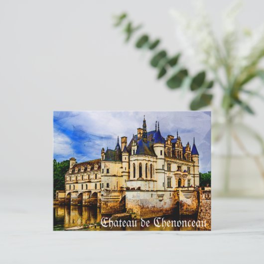 Carte Postale Château de Chenonceau. France. (Debout devant)