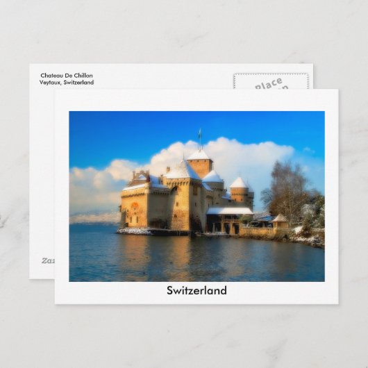 Carte Postale Château De Chillon (Devant / Derrière)