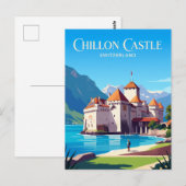 Carte Postale Château de Chillon Suisse (Devant / Derrière)