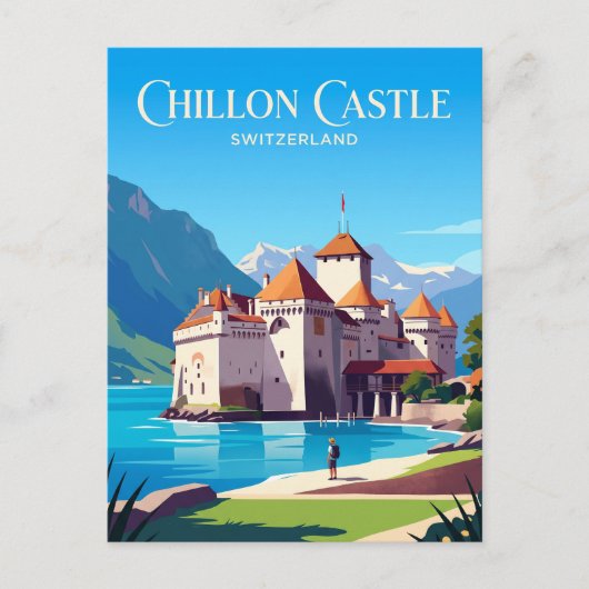 Carte Postale Château de Chillon Suisse (Devant)