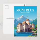 Carte Postale Château de Chillon Suisse (Devant / Derrière)