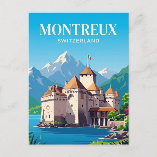 Carte Postale Château de Chillon Suisse (Devant)