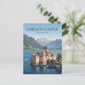 Carte Postale Château de Chillon Suisse (Debout devant)