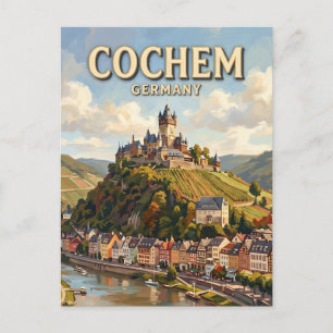 Carte Postale Château de Cochem Allemagne