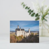 Carte Postale Château de conte de fées Neuschwanstein en Allemag (Debout devant)