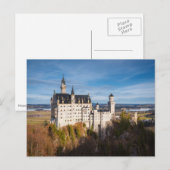 Carte Postale Château de conte de fées Neuschwanstein en Allemag (Devant / Derrière)