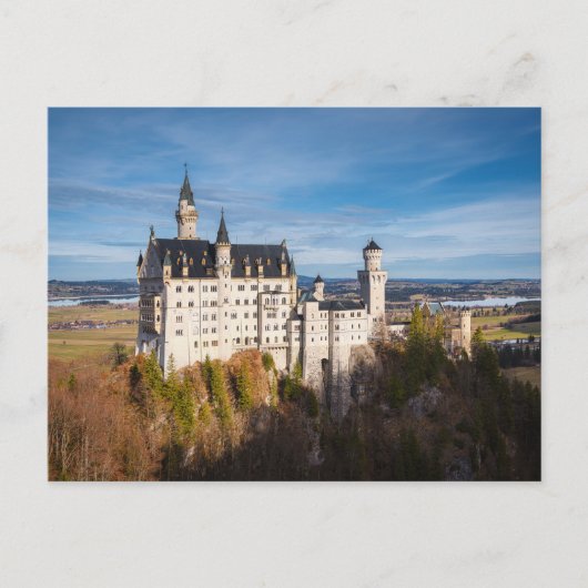 Carte Postale Château de conte de fées Neuschwanstein en Allemag (Devant)