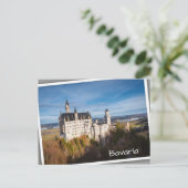 Carte Postale Château de conte de fées Neuschwanstein en Allemag (Debout devant)
