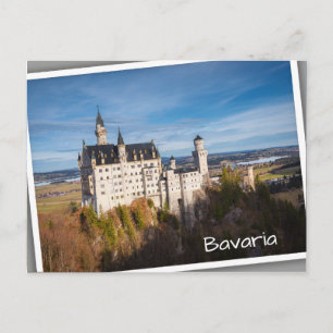 Carte Postale Château de conte de fées Neuschwanstein en Allemag
