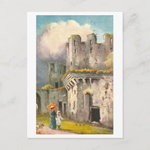 Carte Postale Château de Conwy vintage au Pays de Galles