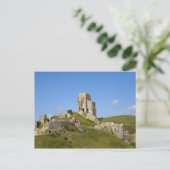 Carte Postale Château de Corfe, Corfe, Dorset, Angleterre (Debout devant)
