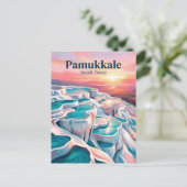 Carte Postale Château de Cotton, Denizli, Égée (Debout devant)