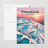 Carte Postale Château de Cotton, Denizli, Égée (Devant / Derrière)