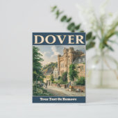 Carte Postale Château de Dover (Debout devant)