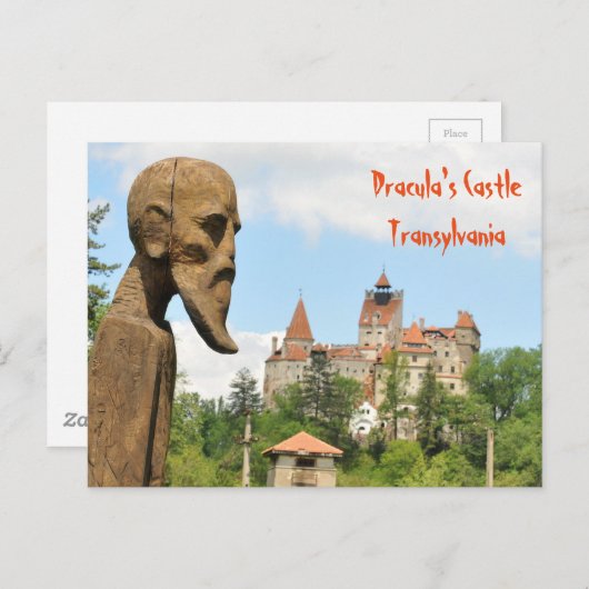 Carte Postale Château de Dracula à Bran, Brasov, Transylvanie (Devant / Derrière)
