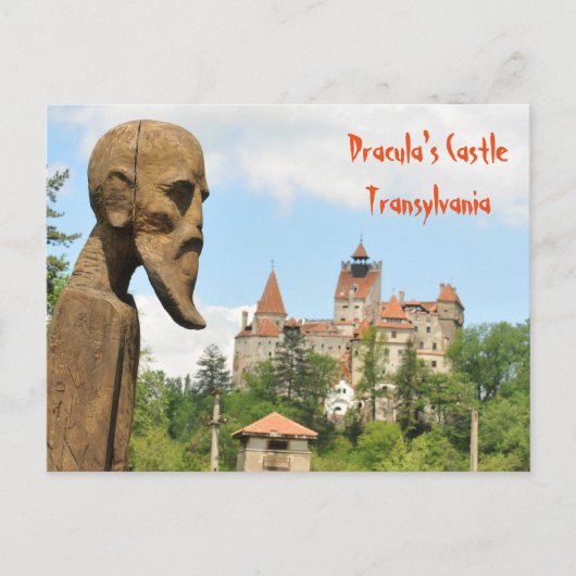 Carte Postale Château de Dracula à Bran, Brasov, Transylvanie (Devant)