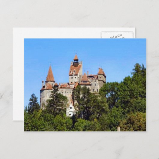 Carte Postale Château de Dracula, Bran, Transylvanie (Devant / Derrière)