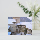 Carte Postale Château de Dracula, Bran, Transylvanie, hiver (Debout devant)