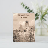 Carte Postale Château de Dracula en Transylvanie, Roumanie (Debout devant)