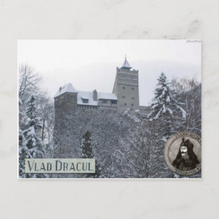 Carte Postale Château de Dracula, photo Vintage