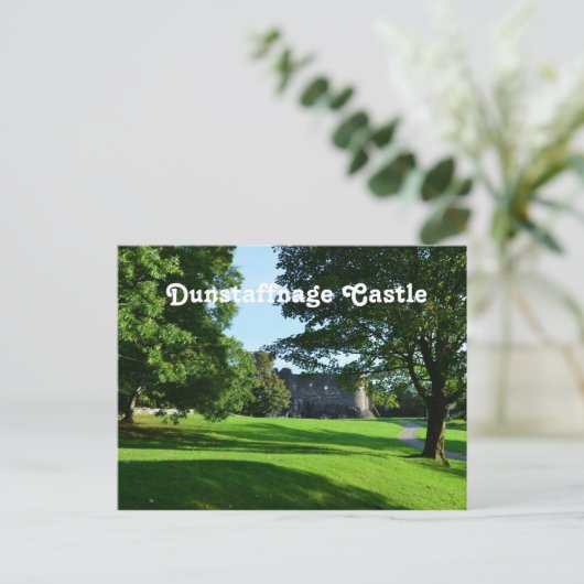 Carte Postale Château de Dundotation (Debout devant)