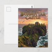 Carte Postale Château de Dunnottar Royaume-Uni (Devant / Derrière)