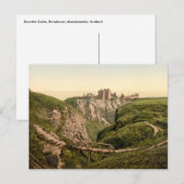 Carte Postale Château de Dunottar, Stonehaven, Écosse (Devant / Derrière)