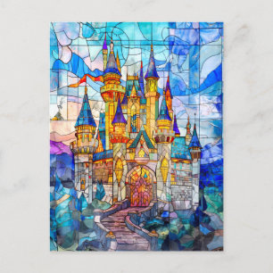 Carte Postale Château de Fairytale avec plusieurs tours