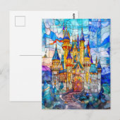 Carte Postale Château de Fairytale avec plusieurs tours (Devant / Derrière)