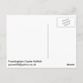 Carte Postale Château de Framlingham Suffolk (Dos)