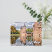 Carte Postale Château de Haar, Utrecht, Pays-Bas (Debout devant)