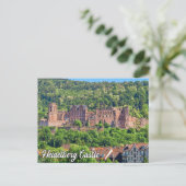 Carte Postale Château de Heidelberg, Allemagne (Debout devant)