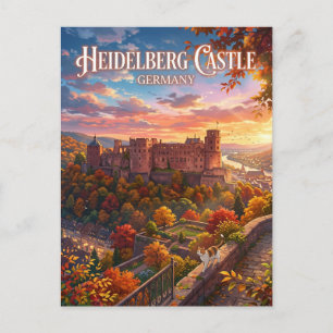 Carte Postale Château de Heidelberg Allemagne