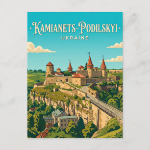 Carte Postale Château de Kamianets-Podilskyï Ukraine