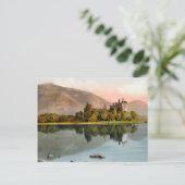 Carte Postale Château de Kilchurn vintage Écosse (Debout devant)