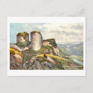 Carte Postale Château de Kilgerran vintage au Pays de Galles