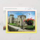 Carte Postale Château de King John's, Limerick, Irlande (Devant / Derrière)