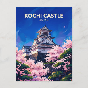 Carte Postale Château de Kochi Japon