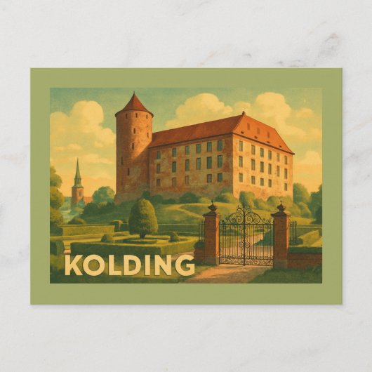 Carte Postale Château de Kolding Danemark (Devant)