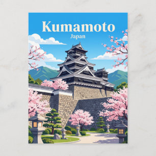 Carte Postale Château de Kumamoto Japon
