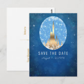 Carte Postale Château de la Fée Conte de Fées Princesse Pailleté (Devant / Derrière)