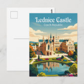 Carte Postale Château de Lednice République tchèque (Devant / Derrière)