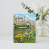 Carte Postale Château de Leeds, Kent, fleurs d'Angleterre (Debout devant)