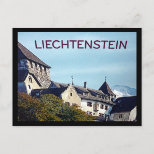 Carte Postale château de liechtenstein frontière