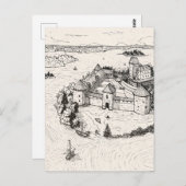 Carte Postale Château de l'île de Trakai Lituanie Architecture g (Devant / Derrière)