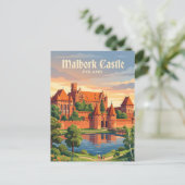 Carte Postale Château de Malbork Pologne (Debout devant)