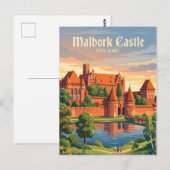Carte Postale Château de Malbork Pologne (Devant / Derrière)